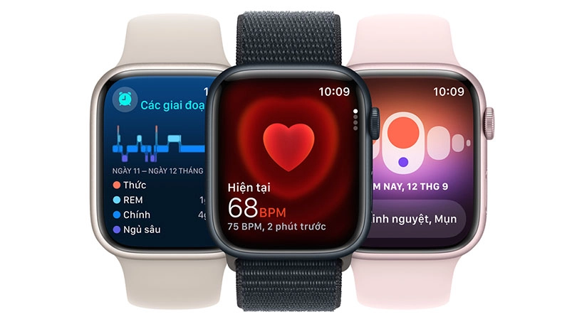 Theo dõi sức khỏe trên Apple Watch Series 9 45mm