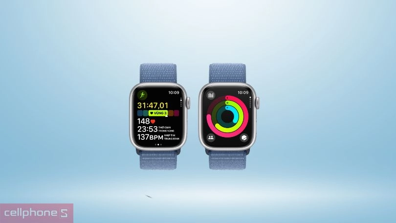 Apple Watch Series 9 41mm 4G viền nhôm dây vải đẳng cấp, mạnh mẽ