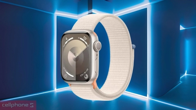 Apple Watch Series 9 41mm 4G viền nhôm dây vải Size S - Thiết kế nhỏ gọn, dây đeo thoải mái