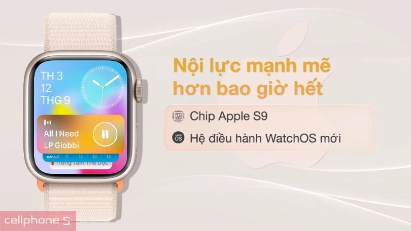 Apple Watch Series 9 45mm (4G) viền nhôm dây vải - Phong cách, đa dụng