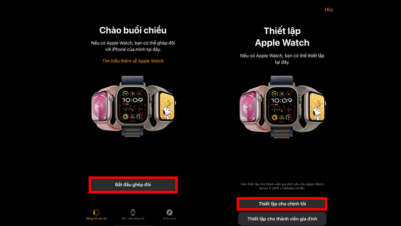 Hướng dẫn kết nối Apple Watch Series 9 45mm GPS viền nhôm dây cao su M/L với iPhone