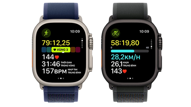 Màn hình Apple Watch Ultra 2 2023 49mm (4G) viền titan dây vải alpine size S