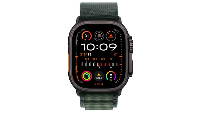 Dây đeo Apple Watch Ultra 2 2024 49mm viền Titan đen dây Alpine