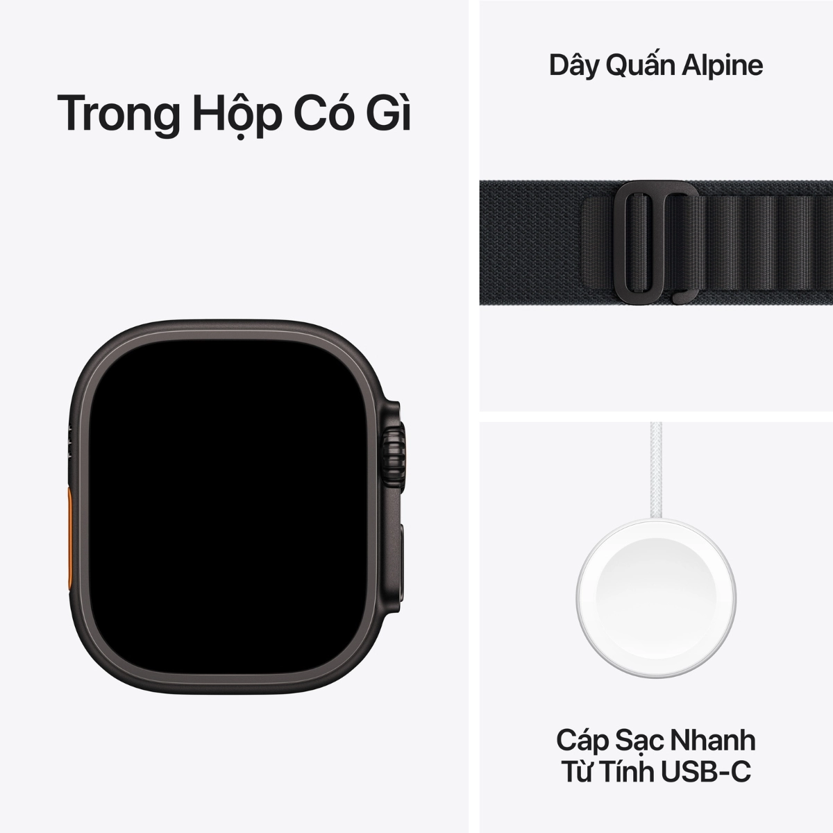 Trong hộp đồng hồ Apple Watch Ultra 3 có gì?