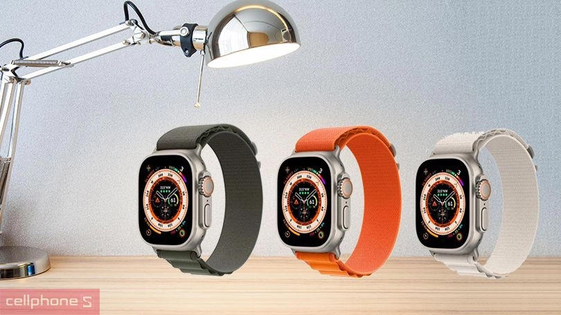 Apple Watch Ultra 49MM (4G) - Viền Titan Dây Vải Cỡ Trung