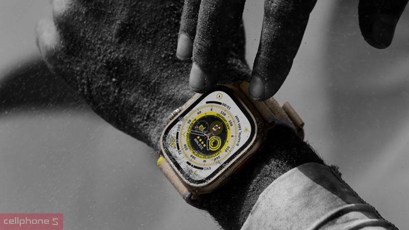 Apple Watch Ultra 49MM (4G) - Viền Titan Dây Vải Cỡ Trung