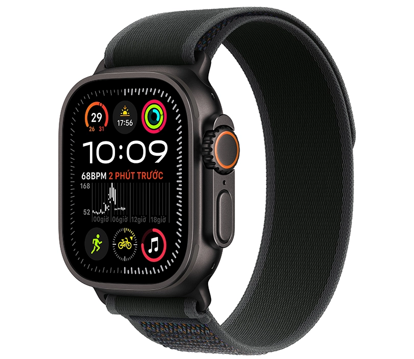 Apple Watch Ultra 2 2024 49mm 4G viền Titan dây Trail - Bền bỉ, phù hợp cho các môn thể thao và luyện tập