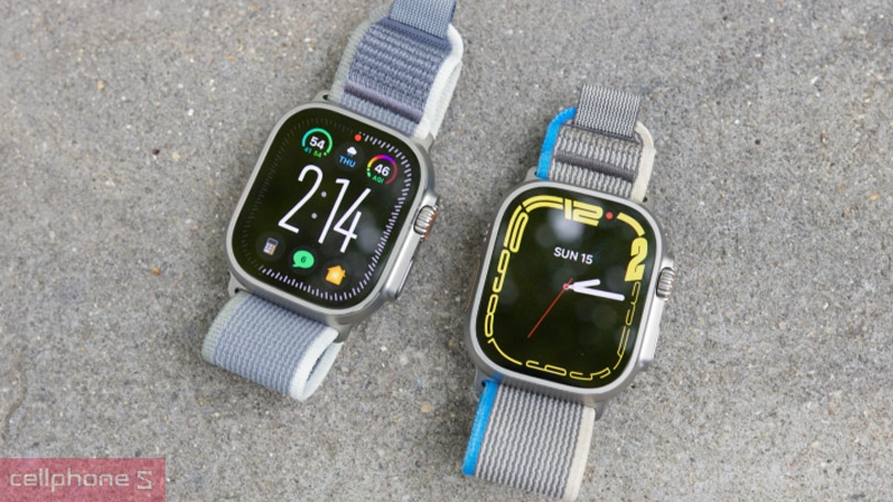 Apple Watch Ultra 2 49mm 4G viền Titan dây vải Trail - Tạo hình thanh lịch, hiển thị sắc nét