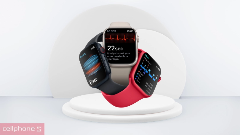 Apple Watch Series 8 41mm 4G viền nhôm dây cao su