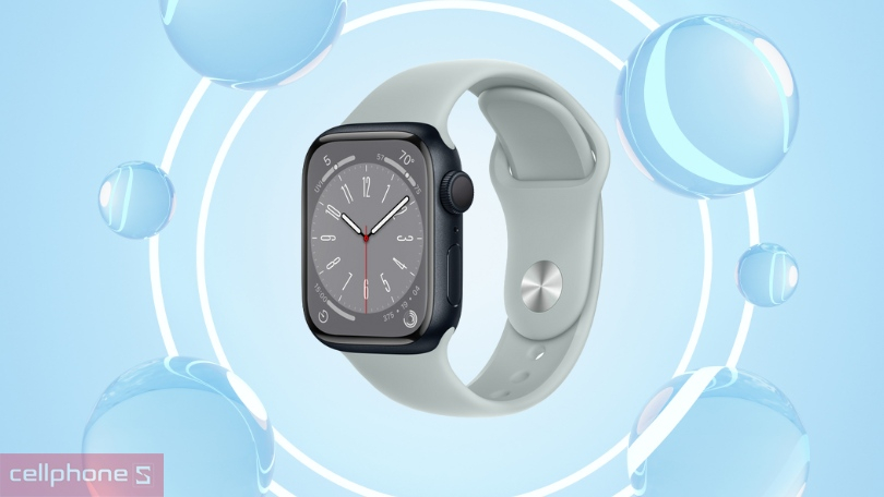Apple Watch Series 8 41mm 4G viền nhôm dây cao su