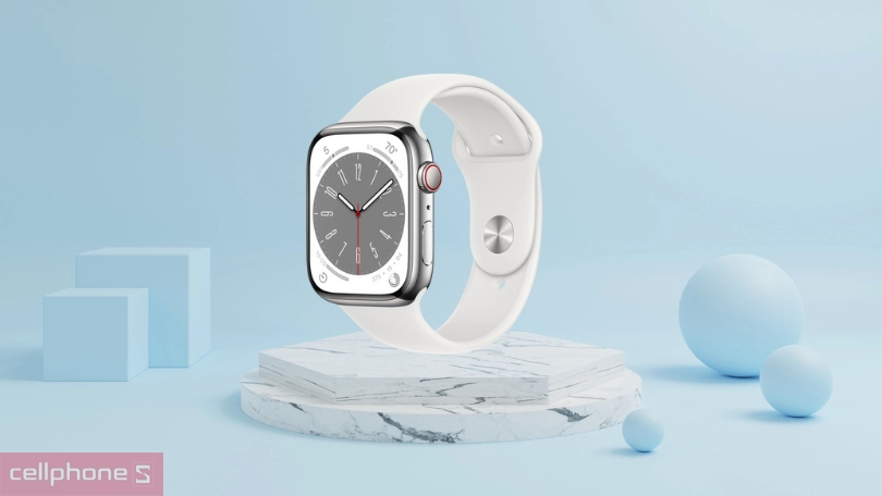 Apple Watch series 8 41mm LTE viền thép dây cao su