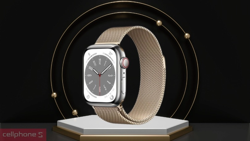 Apple Watch Series 8 45mm 4G viền thép dây thép