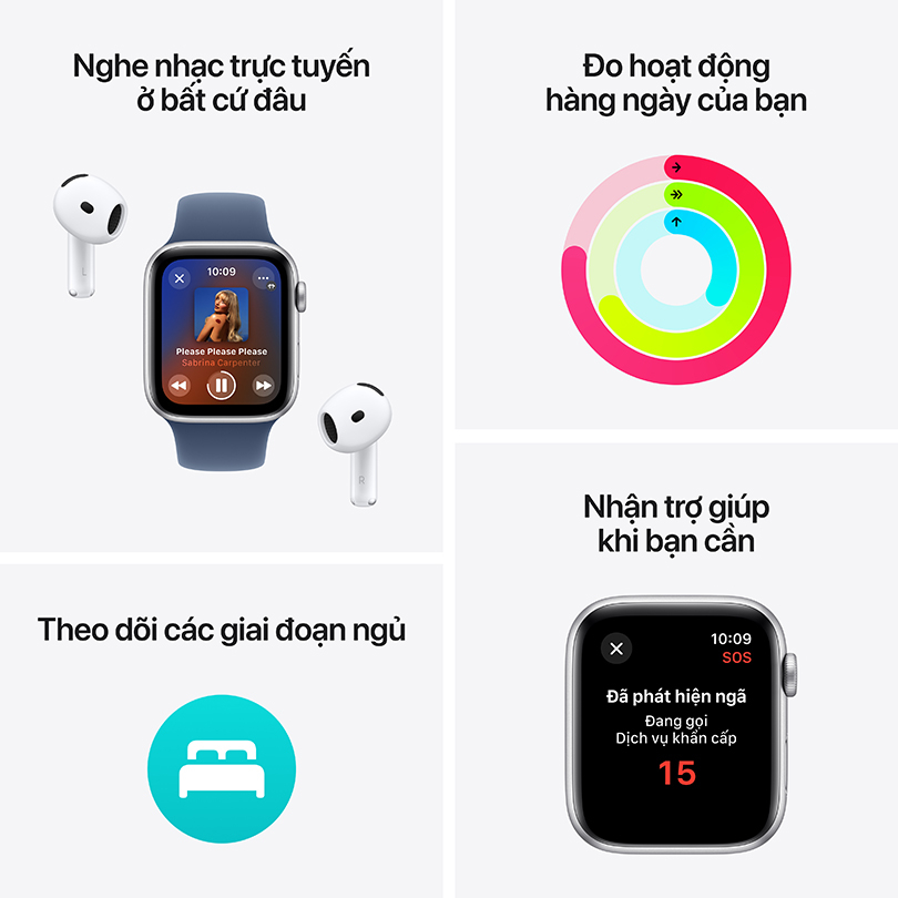 Apple Watch SE 2023 40mm 4G - Kiểu dáng sang trọng, đa dạng các tiện ích thông minh