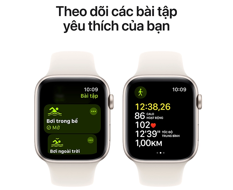 Apple Watch SE 2 2023 (GPS) viền nhôm dây cao su M/L - Phong cách, đa dụng