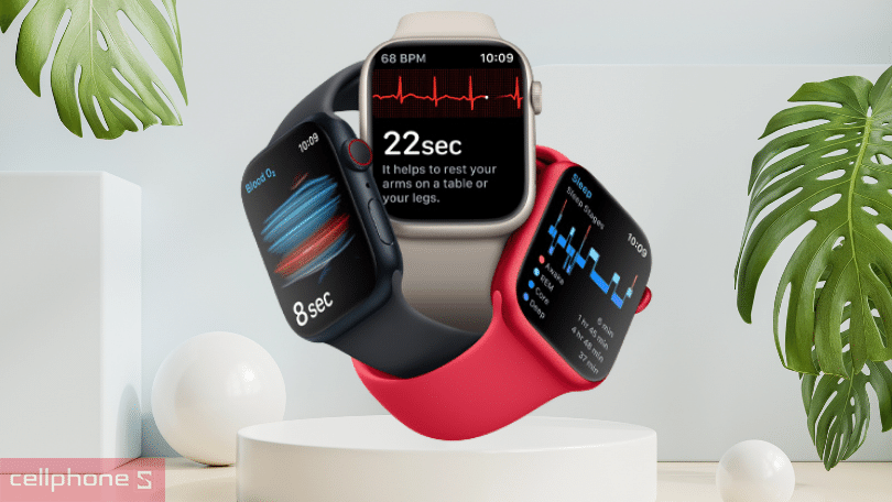 Đánh giá thiết kế Apple watch series 8 45mm LTE viền thép - dây cao su