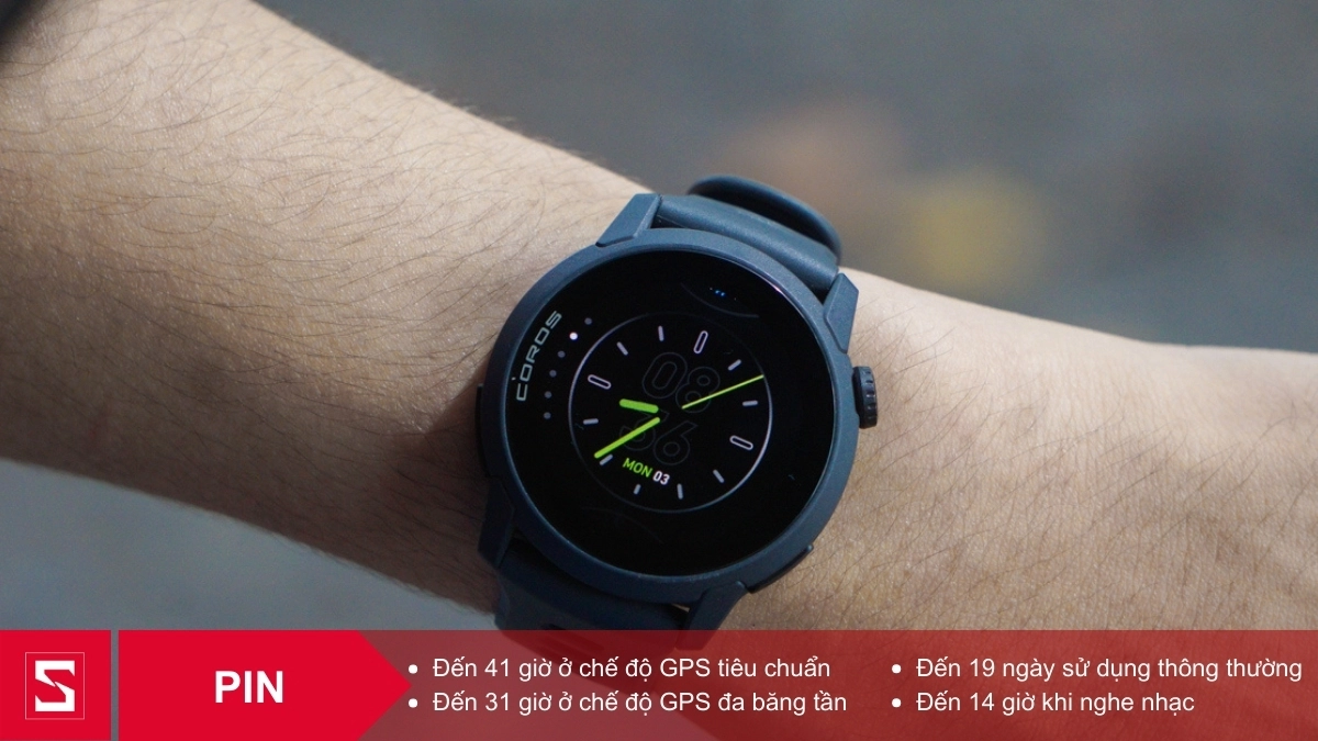 Đồng hồ thông minh COROS Pace 4 có pin lên đến 19 ngày