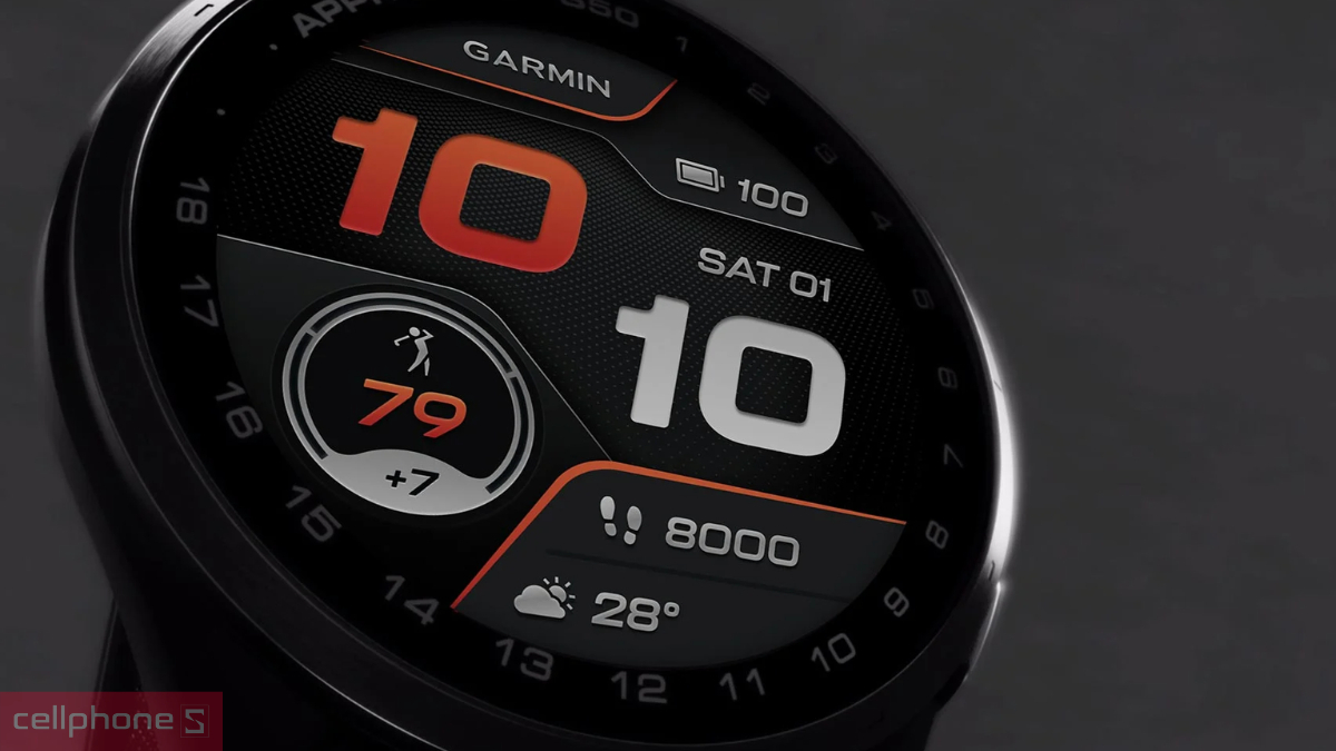 Pin, thời lượng sử dụng của đồng hồ thông minh Garmin Approach S50 Dây Nylon