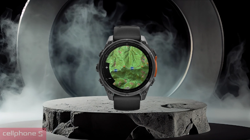 Đồng hồ thông minh Garmin Fenix 8 47mm viền thép - Thiết kế bền bỉ, hỗ trợ tập luyện chuyên nghiệp