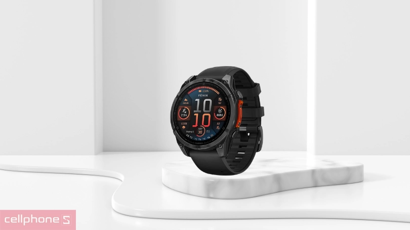 Đồng hồ thông minh Garmin Fenix 8 47mm viền thép - Thiết kế bền bỉ, cá tính, hỗ trợ tập luyện chuyên nghiệp