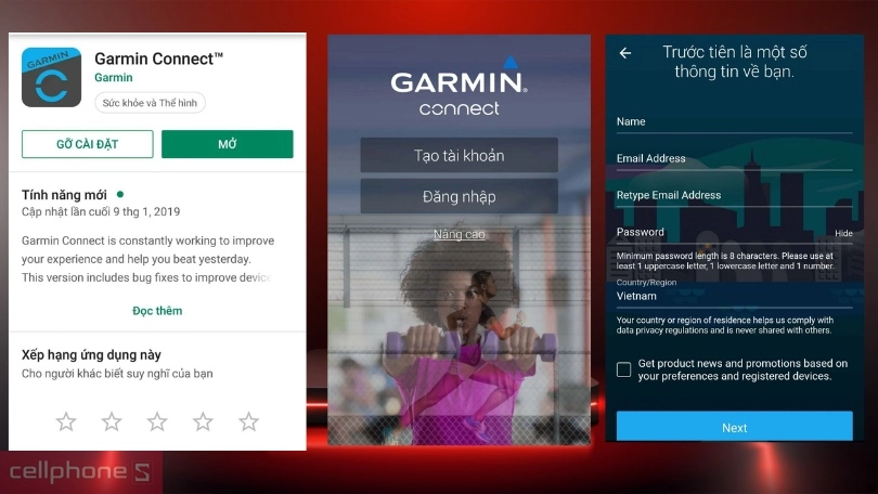 Hướng dẫn sử dụng ứng dụng Garmin Connect