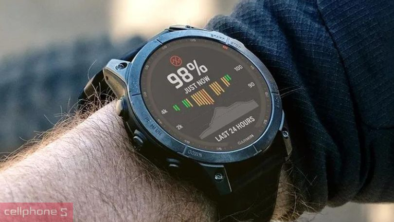 Theo dõi sức khỏe toàn diện với đồng hồ thông minh Garmin Fenix 7x Sapphire Solar