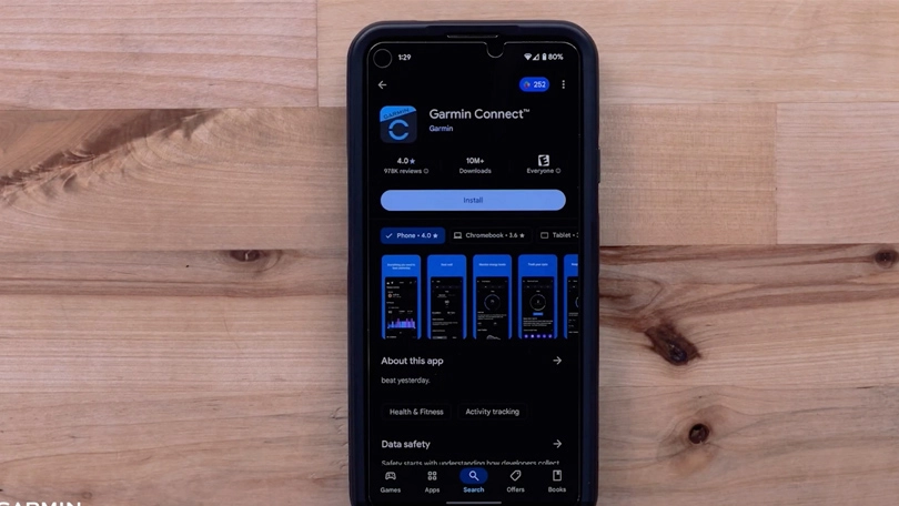 Hướng dẫn kết nối đồng hồ thông minh Garmin Instinct 3 Tactical Solar với điện thoại