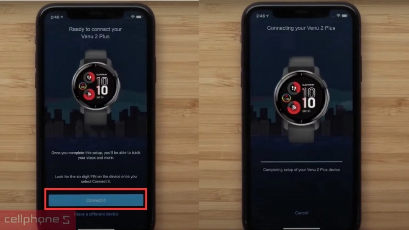 Hướng dẫn cách kết nối Garmin Venu 2 Plus với điện thoại