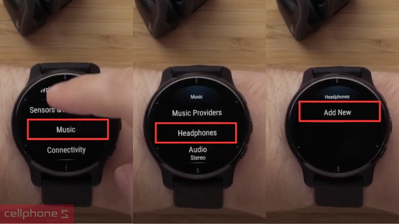 Hướng dẫn cách kết nối Garmin Venu 2 Plus với tai nghe