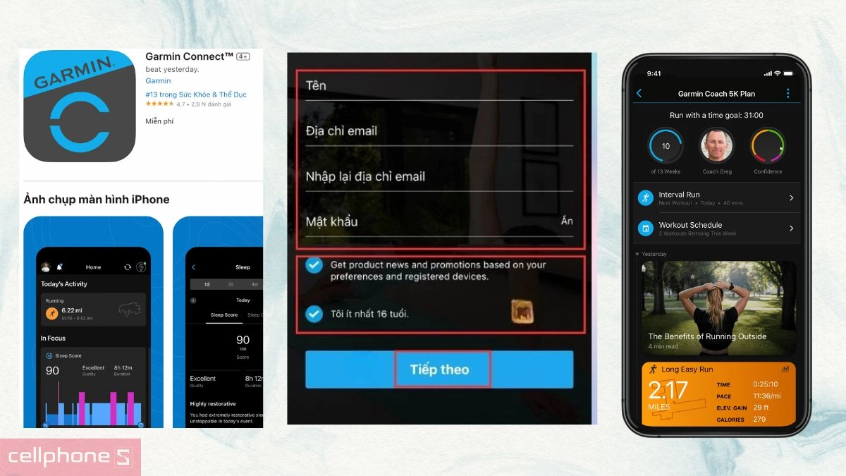 Hướng dẫn kết nối đồng hồ thông minh Garmin Venu 4 41mm với ứng dụng Garmin Connect