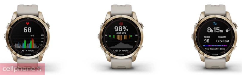 Đồng hồ thông minh Garmin Fenix 7s Sapphire Solar - Thiết kế đỉnh cao