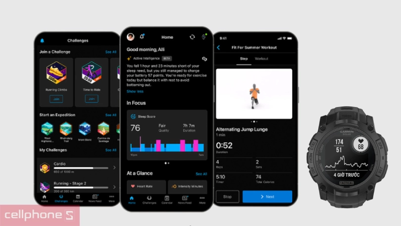 Hướng dẫn kết nối đồng hồ thông minh Garmin Instinct 3 Tactical Solar 50mm