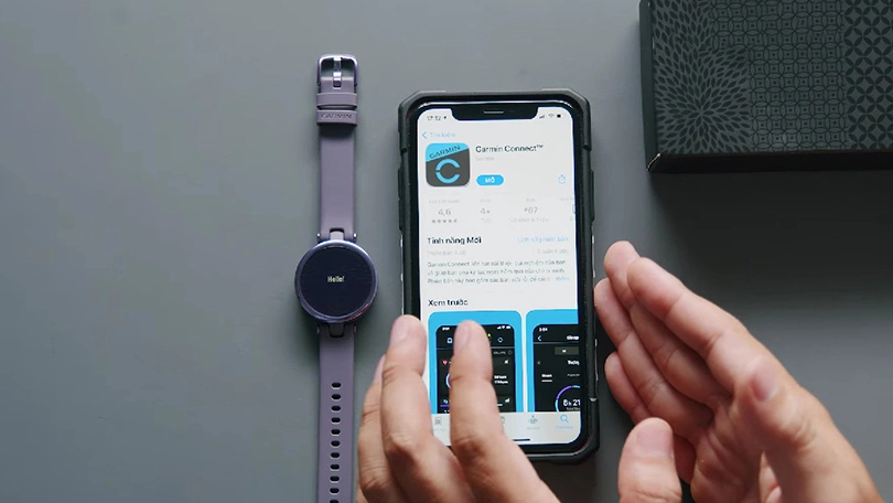 Cách kết nối đồng hồ thông minh Garmin Lily với app Garmin Connect