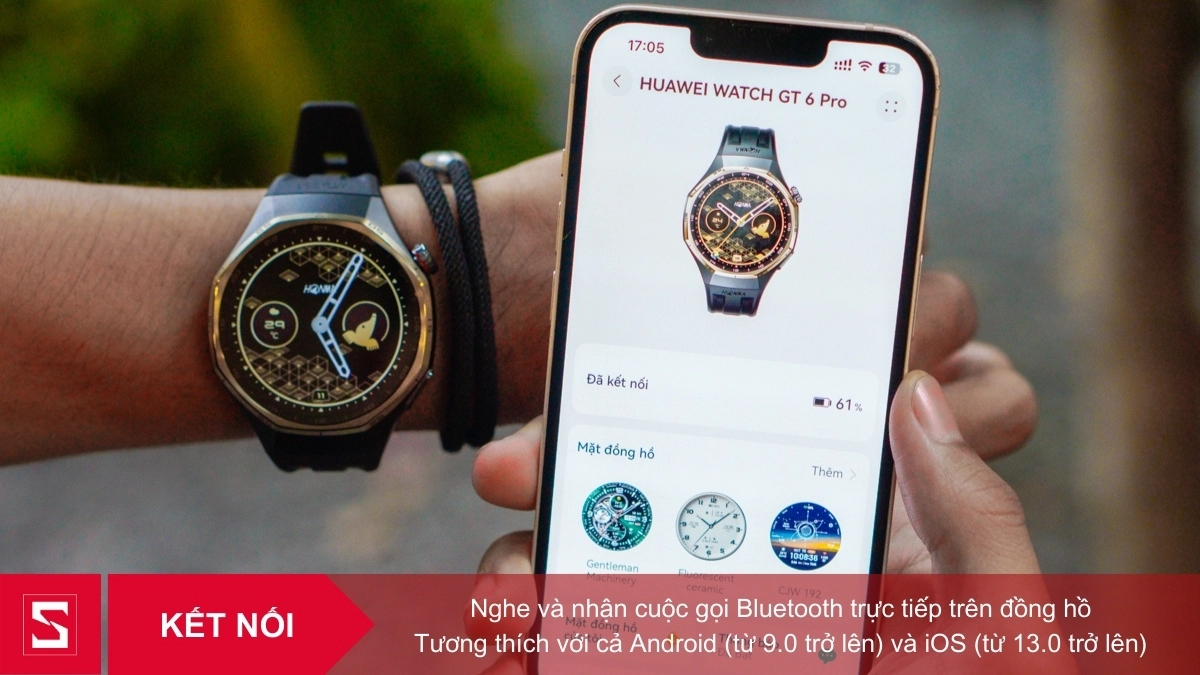 Kết nối thông minh – Nghe gọi Bluetooth, tương thích Android và iOS