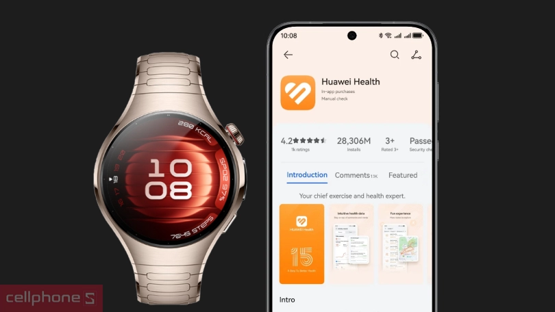 Hướng dẫn kết nối đồng hồ thông minh Huawei Watch 5 42mm