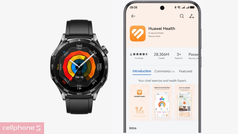 Hướng dẫn kết nối Huawei Watch GT 5 với app