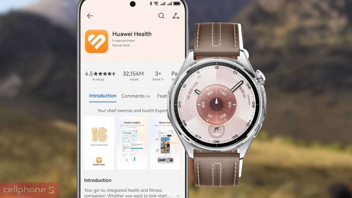 Hướng dẫn ghép nối đồng hồ thông minh Huawei Watch GT 6 dây da với điện thoại 