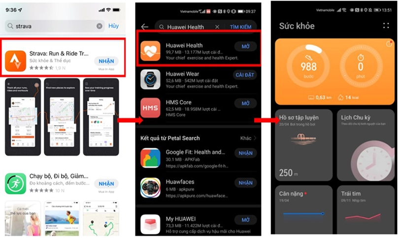 Hướng dẫn kết nối Huawei Watch D2 với ứng dụng Strava
