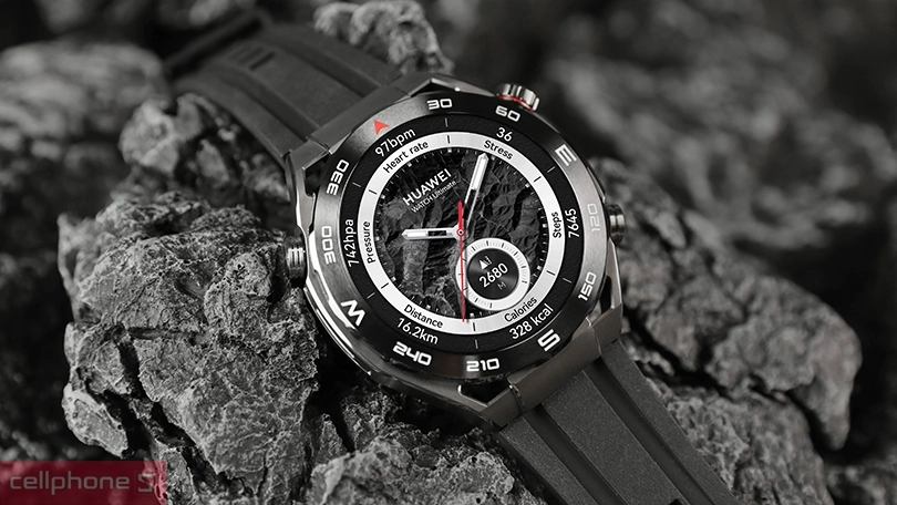 Đồng hồ thông minh Huawei Watch Ultimate dây cao su - Thiết kế đẳng cấp, công nghệ tân tiến