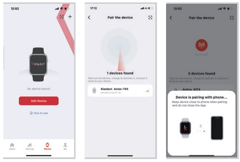 Hướng dẫn sử dụng đồng hồ thông minh Kieslect Actor chi tiết