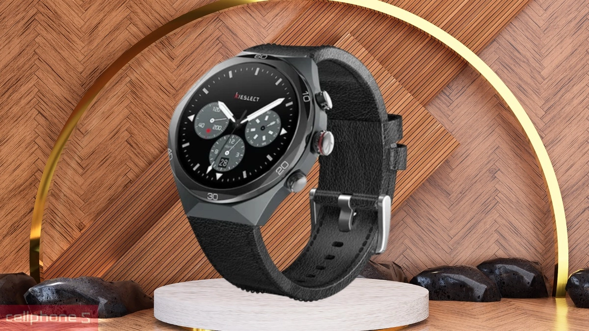 Dây da lịch lãm, sang trọng của đồng hồ thông minh Kieslect Elite 2 dây da
