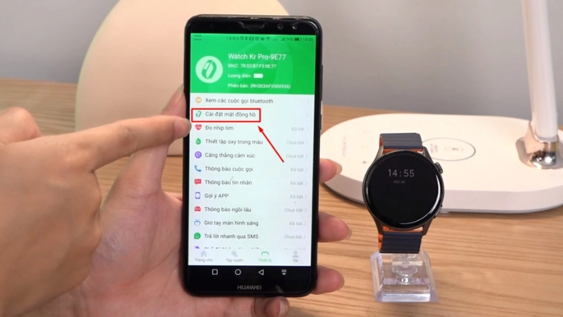 Cách tùy chỉnh mặt đồng hồ thông minh Kieslect KR Pro 2