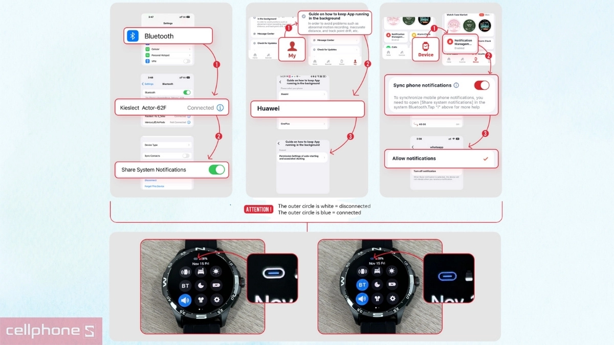Hướng dẫn kết nối đồng hồ thông minh Kieslect Kr Ultra 3 với app