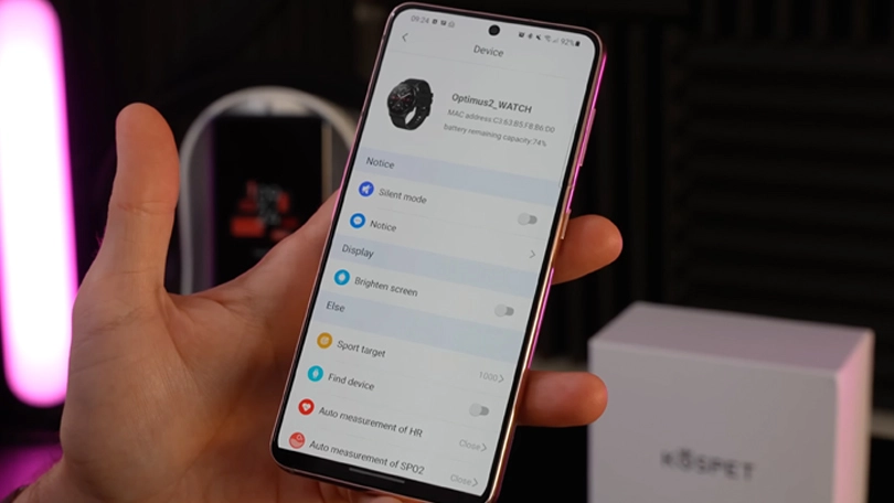 Hướng dẫn kết nối đồng hồ thông minh Kospet Optimus 2 với điện thoại