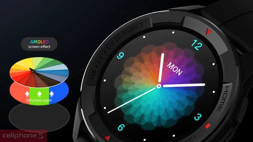 Màn hình và khả năng hiển thị của đồng hồ thông minh Mibro X1