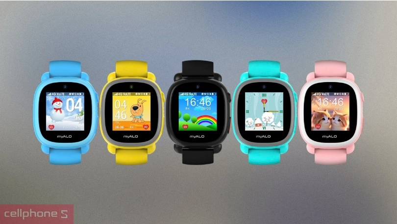 Đồng hồ định vị trẻ em myALO K64 pin 1- 3 ngày, màn hình cảm ứng thân thiện