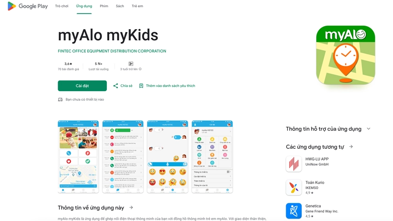 Hướng dẫn kết nối đồng hồ với App myAlo myKids