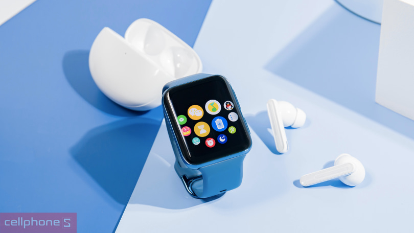 Đồng hồ thông minh Oppo Watch 41mm dây silicone cũ trầy xước