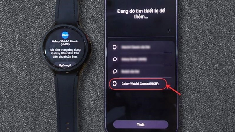 Cách kết nối điện thoại với Samsung Galaxy Watch6 Classic 43mm