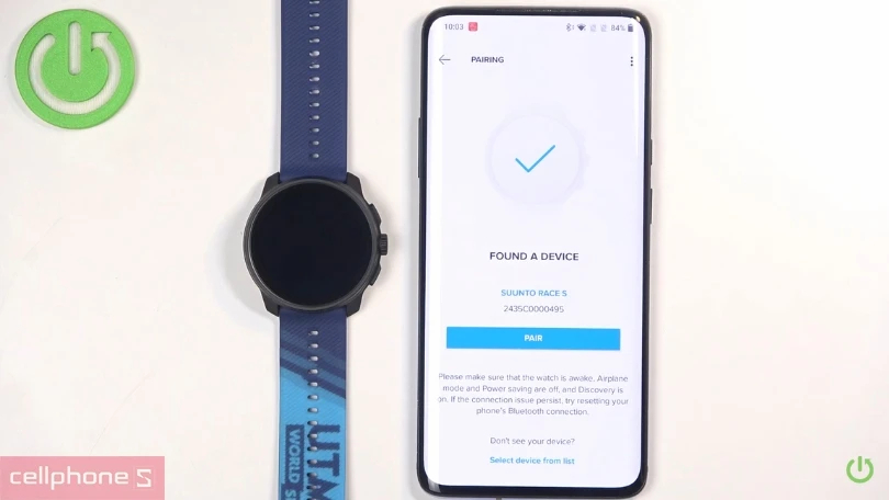 Cách kết nối đồng hồ suunto với điện thoại