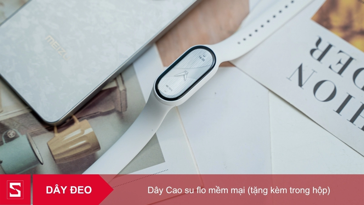 Thiết kế, dây đeo của vòng đeo tay thông minh Xiaomi Mi Band 10 gốm trắng